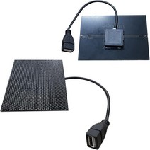 아파트태양광 태양열설치 태양열 집열판 판넬 패널 미니 태양 전지 패널 USB 포트 휴대용 충전기 단결정 모, 한개옵션0