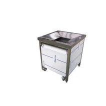 업소용 음식물처리기 잔반 분쇄기 식당 부페 호텔, 이동형 원형 홀뒷판X-70x70x80