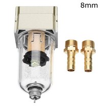 오일 분리기 범용 엔진 캐치 탱크 저수지 6mm/8mm/10mm/12mm 가스 필터 교체 커넥터 2 개 포함, [03] 8mm