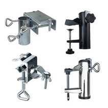 파라솔거치대/파라솔고정대/파라솔거치/파라솔받침대/파라솔고정/파라솔/캠핑/기둥/테이블/난간/트럭/, 테이블고정형(블랙)