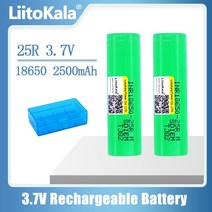 배터리 original new brand 18650 2500mah 충전식 3.6v inr18650 25r m 20a 방전 핫, 4개