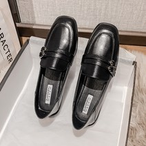여성용 심플스퀘어 로퍼 하늘비즈 A31 T917A049