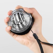 손목강화 오토 스핀볼 자이로볼, 투명블랙