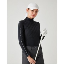 헤지스골프 여성용 퀼팅배색 긴팔티셔츠 HWTS1D772