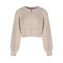 라라콩 여성용 벌룬 크롭 니트 집업