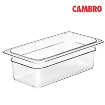 캠브로 PC바트 1/3 PC밧드 냉장고 투명 보관 용기, PC바트 1/3 (4인치)