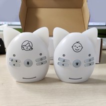 아기모니터 홈cctv 펫캠 휴대용 무선 디지털 오디오 베이비 모니터 양방향 통신 명확한 아기 울음 감지기 민감한 전송, 빨간색
