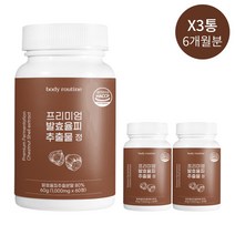 바디루틴 발효율피 추출물 프리미엄 정 1000mg x 60정, 3통 / 6개월분 [14%추가할인]