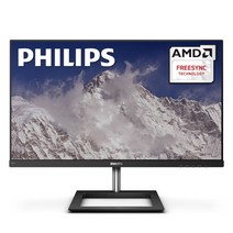 필립스 241E1 24 인치 형 75hz 4ms FHD 사무용 오피스 제로 베젤 모니터 블랙