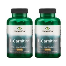 스완슨 L-카르니틴 500mg 타블렛, 100개입, 2개