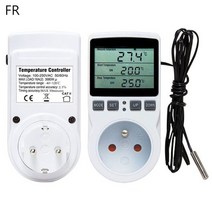 디지털 온도 조절기 16a 110v-230v 다 능 컨트롤러 소켓 콘센트 타이머 스위치, FR