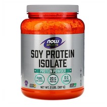 NOW Soy Protein Isolate 단백질쉐이크 무맛 907g