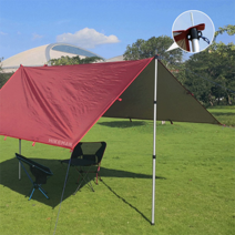 차박 노지 캠핑 텐트 알루미늄 타프 폴대, 레드