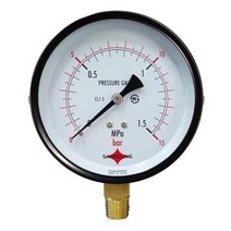 삼성계기 압력계 일반 진공계 100파이 연성계 A타입, 100파이 -1에서 20bar 연성계