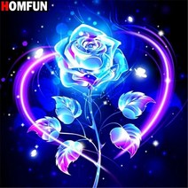다이아몬드 십자수 diy 벽장식 모자이크 공예용품 액세서리 전체 사각형둥근 드릴 5 장미 꽃 3 크로스 스티치 홈, 사각 드릴 120x120