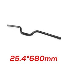 카본 드롭바 로드 픽시 자전거 에어로 핸들바 일체형 전체 탄소 섬유 mtb 핸들 바 라이저 핸들 바 초경량 산악 접이식 도로 부품, 25.4x680mm 접이식