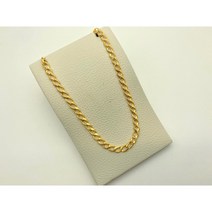 PURE GOLD 24K 순금 5돈 남 여 공용 로마체인 목걸이(18K 연결고리 장식)