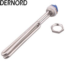DERNORD 220v 5.5kw 1 "BSP 나사 물 가열 요소 전기 히터 저항 보일러, 02 with Locknut