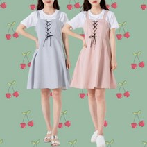 중학생 여학생 10대 여름 원피스 귀여운 어깨끈 원피스