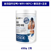 초유 프로틴 파워 2개 파우더 단백질 분리 대두 단백 유청 농축 WPI WPC bcaa 아미노산 lgG 면역 글로불린 추천, 450g
