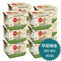 햇반 발아현미밥 130g 210g 작은공기 큰공기 3개 6개 12개 24개 36개 72개, 210 g x 12개입