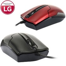 LG전자 유선마우스 M-1200 레드 마우스 LG마우스 사무용마우스 유선마우스 마우스종류