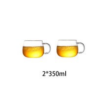 티포트세트 홍차 도자기 티팟 1l1.8l 유리 주전자 컵 이동식 필터 명확한 주전자 잎, 2컵