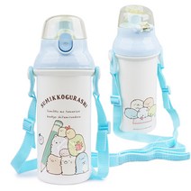 스밋코구라시 원터치 물통 480ml 어린이 유아 아동 어린이집 소풍 준비물 물병