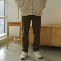 [맨즈북] 겨울 슬림스판 기모 마른남자 바지 면밴딩팬츠 남학생옷