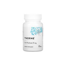 Thorne Research 쏜 리서치 아연 징크 피콜리네이트 Zinc Picolinate 15mg 60캡슐