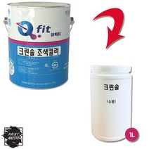 노루페인트 아크릴 외부용 수성페인트 큐피트 크린솔 1L 유광, 그레이3