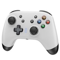 EasySMX 무선 스위치 모바일 PC용 블루투스 ESM-9124 게임패드, 화이트, 화이트, 1개