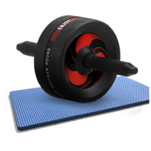 ab 슬라이드 AB 롤러 복근 운동 기구 뱃살 빼기 운동, 2 wheels, red black