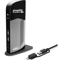 플러그벌 노트북 도킹 스테이션 듀얼 모니터 USB-C 또는 USB 3.0용, 상품선택