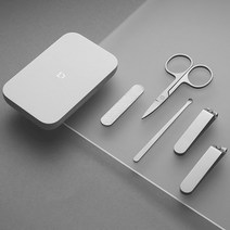 샤오미 손톱깍이 5종 세트 스테인리스 네일관리 손톱관리 미용가위 귀이개