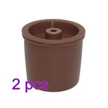 Illy 커피 머신용 재사용 가능한 플라스틱 커피 필터 캡슐 1 개 카페 호환 에스프레소 메이커 캡슐 커피 주방용품, 2pcs brown