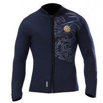 웻슈트 Slinx 5mm 다이빙 잠수복 자켓 및 바지 남성 네오프렌 다이빙 카이트 서핑 수중 의류 정장 앞 지퍼, 01 Jacket_01 S