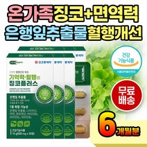 대용량 간편 섭취 기억력 혈행 은행잎 징코 영양제 온가족 뇌건강 뇌 혈행 건강 기억 은행잎 추출물 직장인 회사원 엽산 비오틴 류신 유신 뉴신 비타민제 필수아미노산 아미노산 산화아연