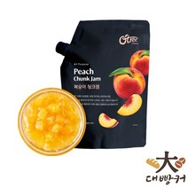오트리푸드 복숭아 청크잼 1KG 청크쨈 리플쨈