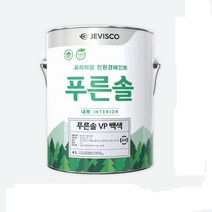 제비스코 고급 수성페인트 푸른솔 VP백색 4L