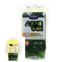 위월천 스폰지 수세미 대 주방용품 주방세척솔 일회용수세미 화장실수세미