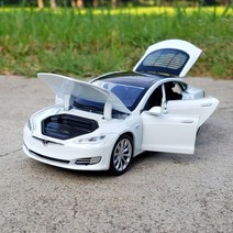 다이캐스트 제네시스 K8 비행기 아시아나무료 배송 New1:32 테슬라 모델 X MODEL3 합금 자동차 다이캐스트, [04] Models White