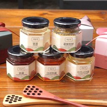 꿀 답례품 아카시아 잡화 밤 천연 선물 결혼식 돌 잔치 퇴사 승진 장례 조문 회사 예담애, 꿀벌화분80g, 스티커유