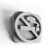 디지털 입체 영문 레터링 숫자 벽면장식 시멘트 글씨 입체, 흡연 금지