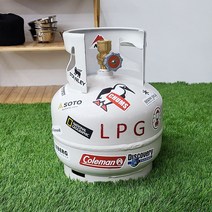 3kg 가스통 캠핑 3키로 LPG 가스통 (스티커증정), 1개