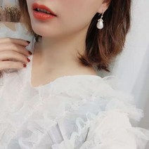 14K 진주 물방울 귀걸이 S925 여성귀걸이 패션귀걸이