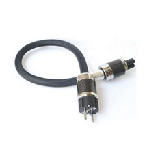 HiFi Schuko Furutech 알파 PS-950 상단 로듐 탄소 섬유 발열 EU AC 전원 케이블 FI-E50 FI-50 (R) 플러그, EU version, 0.7m