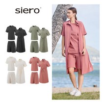 [시에로] ○ 여성 24SS 셔츠원피스 1종 + 하프셋업 2종 SET