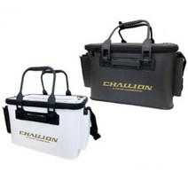 CHALLION 이브이에이 하드 바칸 밑밥통 40CM 낚시대꽂이 2개 기포기홀더 1개, 블랙