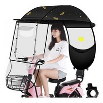 삼륜차 비닐막 전동바이크 캐노피 스쿠터 가림막 방수, D 파란색 아이스크림